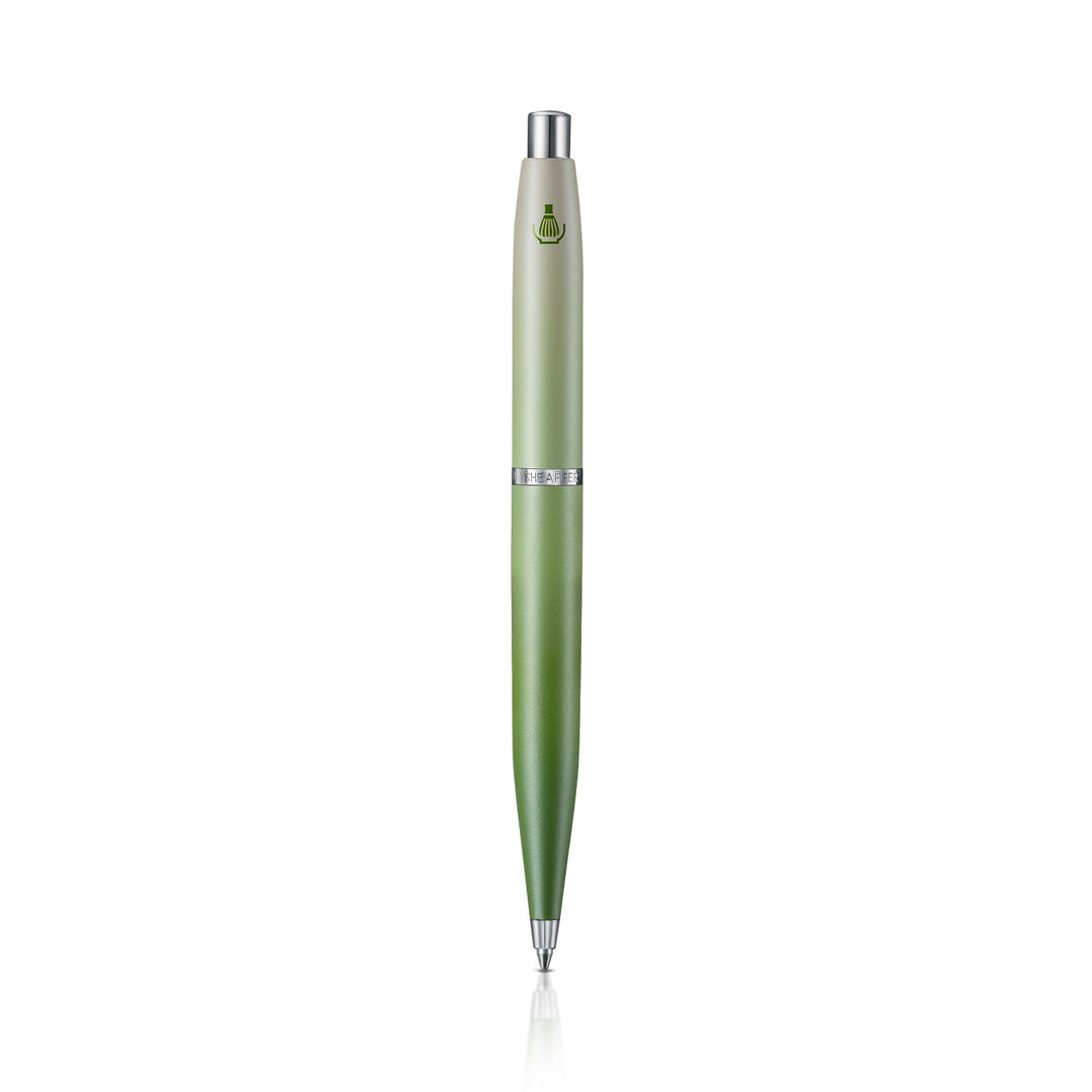 Sheaffer Matcha VFM E9431 Green Ombre Gradient with Chrome Trims Ballpoint Pen