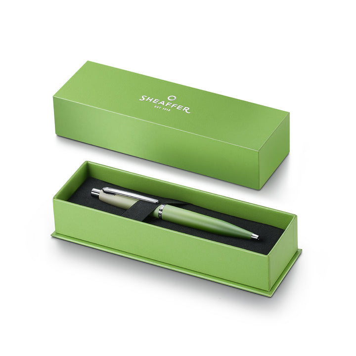 Sheaffer Matcha VFM E9431 Green Ombre Gradient with Chrome Trims Ballpoint Pen