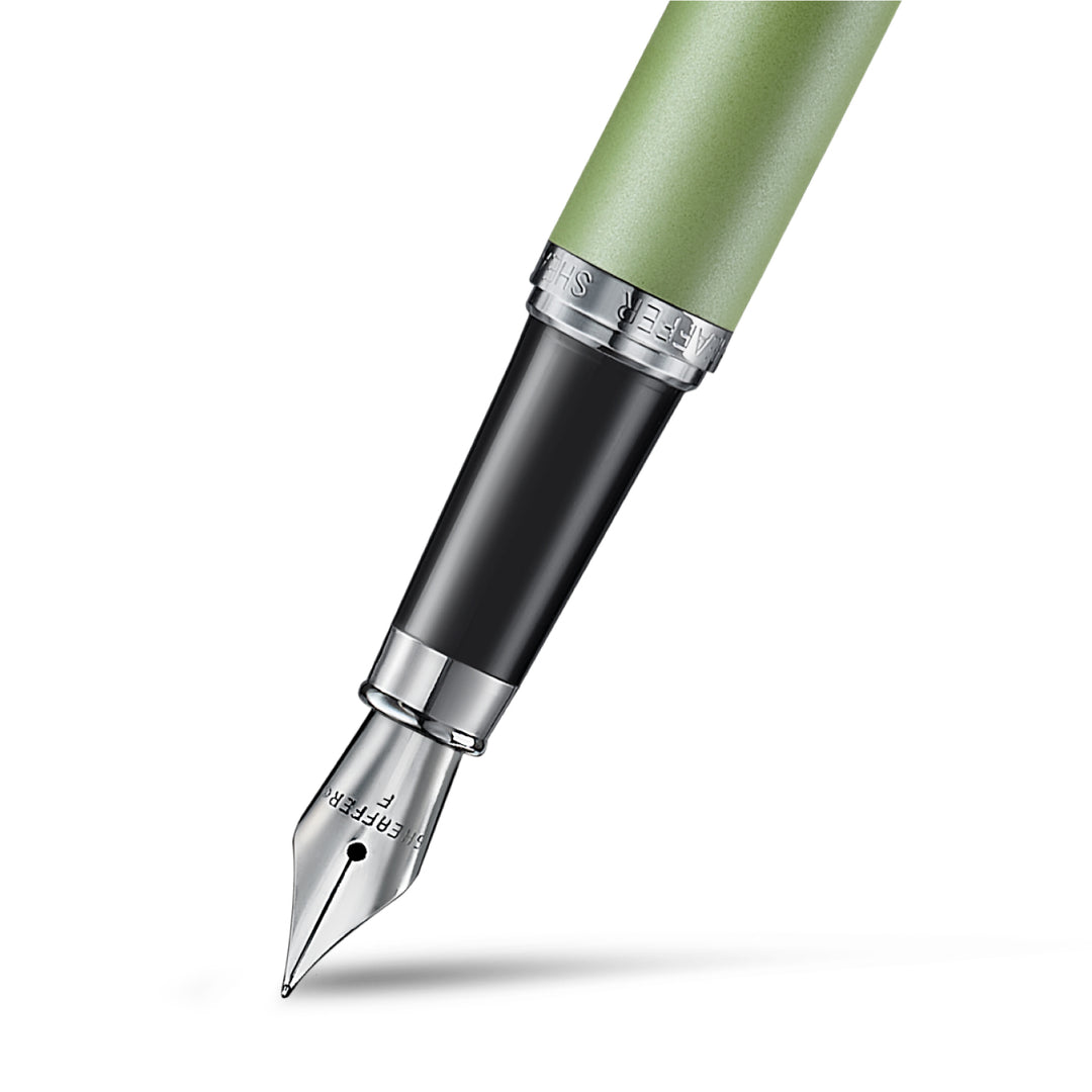 Sheaffer Matcha VFM E9431 Green Ombre Gradient with Chrome Trims Fountain Pen with Converter