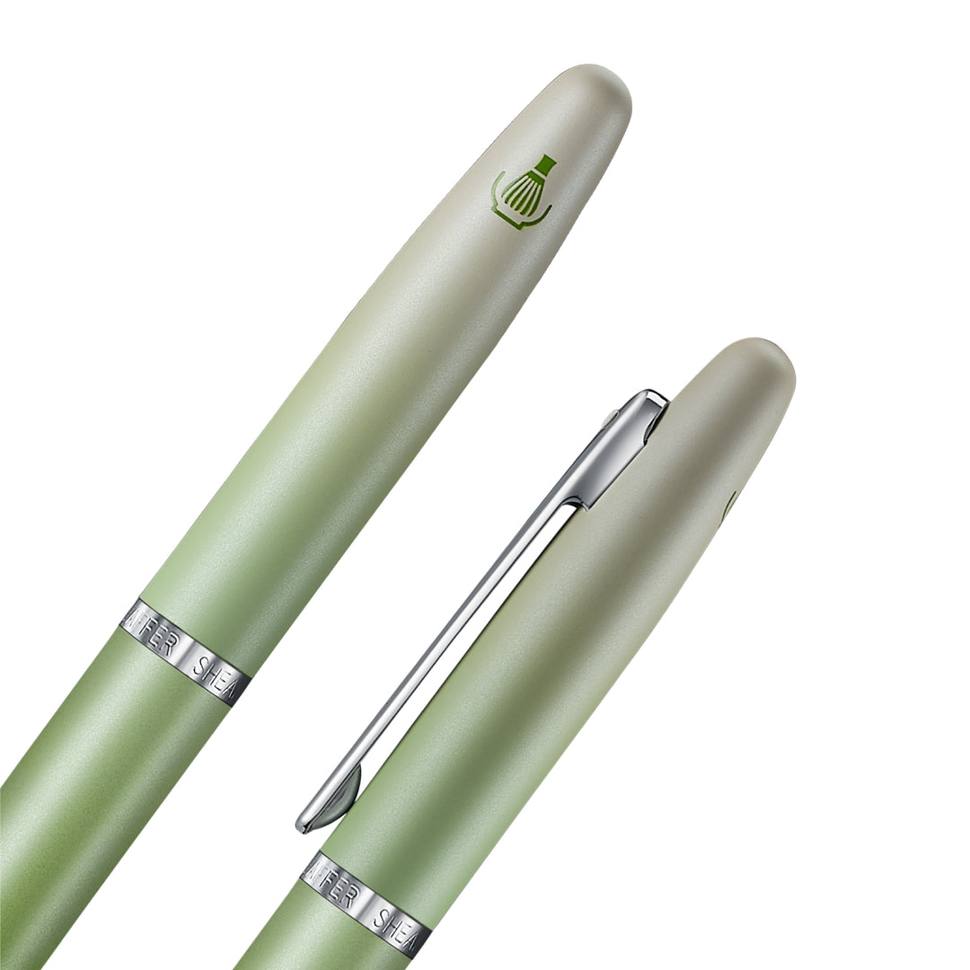 Sheaffer Matcha VFM E9431 Green Ombre Gradient with Chrome Trims Fountain Pen with Converter
