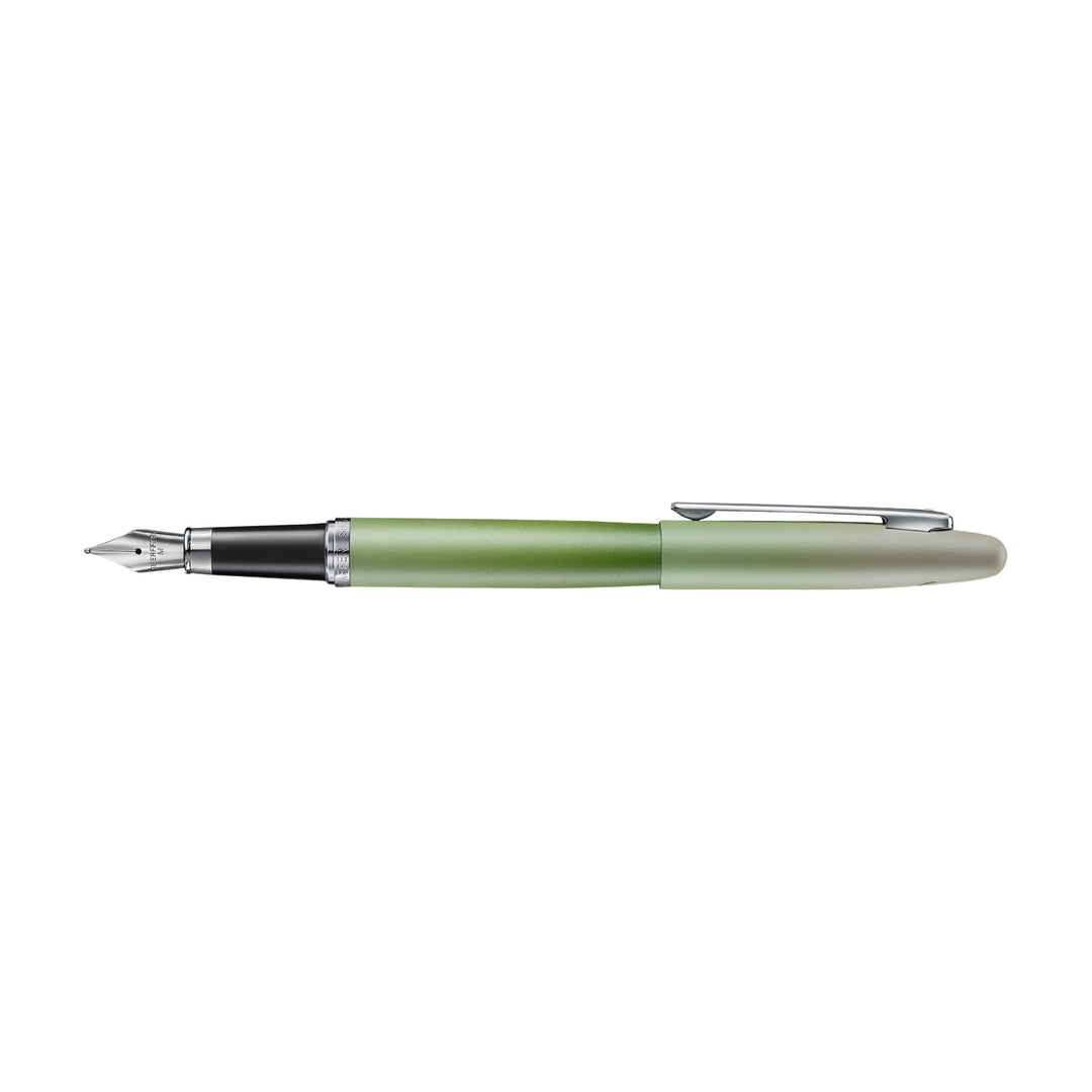 Sheaffer Matcha VFM E9431 Green Ombre Gradient with Chrome Trims Fountain Pen with Converter