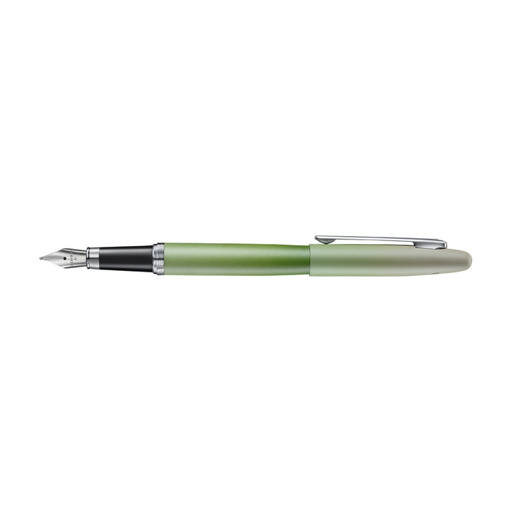 Sheaffer Matcha VFM E9431 Green Ombre Gradient with Chrome Trims Fountain Pen with Converter