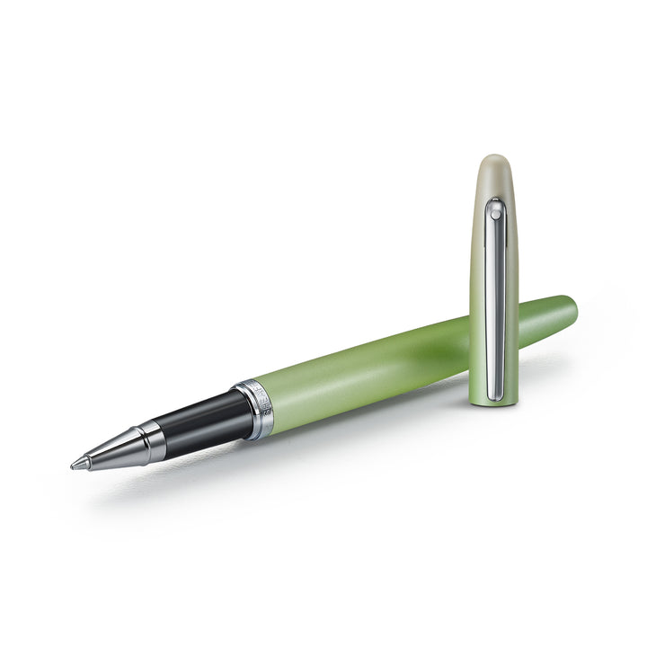 Sheaffer Matcha VFM E9431 Green Ombre Gradient with Chrome Trims Rollerball Pen