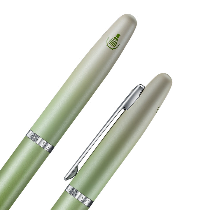 Sheaffer Matcha VFM E9431 Green Ombre Gradient with Chrome Trims Rollerball Pen