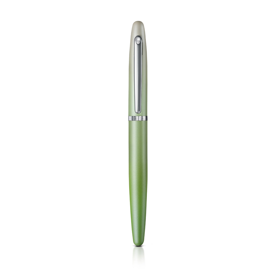 Sheaffer Matcha VFM E9431 Green Ombre Gradient with Chrome Trims Rollerball Pen