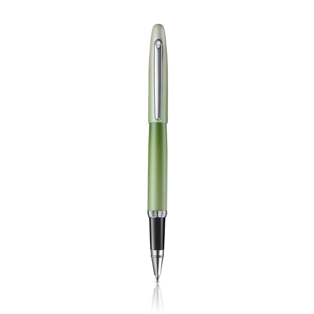 Sheaffer Matcha VFM E9431 Green Ombre Gradient with Chrome Trims Rollerball Pen