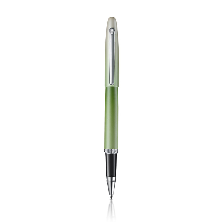 Sheaffer Matcha VFM E9431 Green Ombre Gradient with Chrome Trims Rollerball Pen