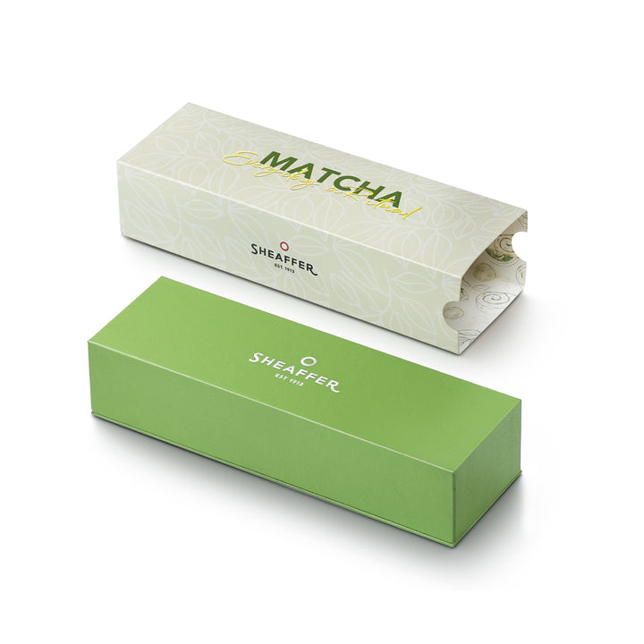 Sheaffer Matcha VFM E9431 Green Ombre Gradient with Chrome Trims Rollerball Pen