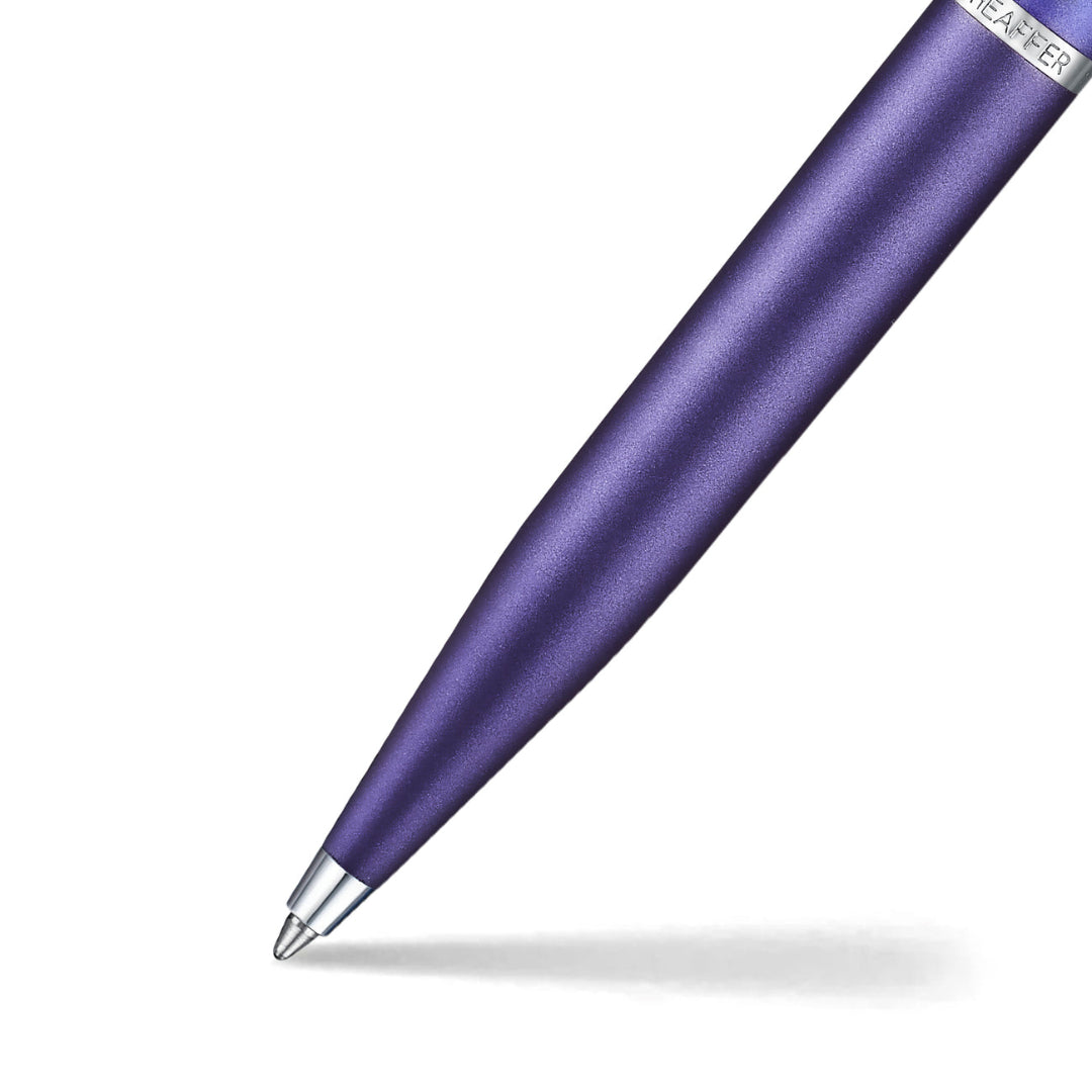 Sheaffer VFM 9430 Expressions Blue and Purple Pearlised Gradient Ballpoint Pen with Chrome-Plated Trims (WW31 Expressions)