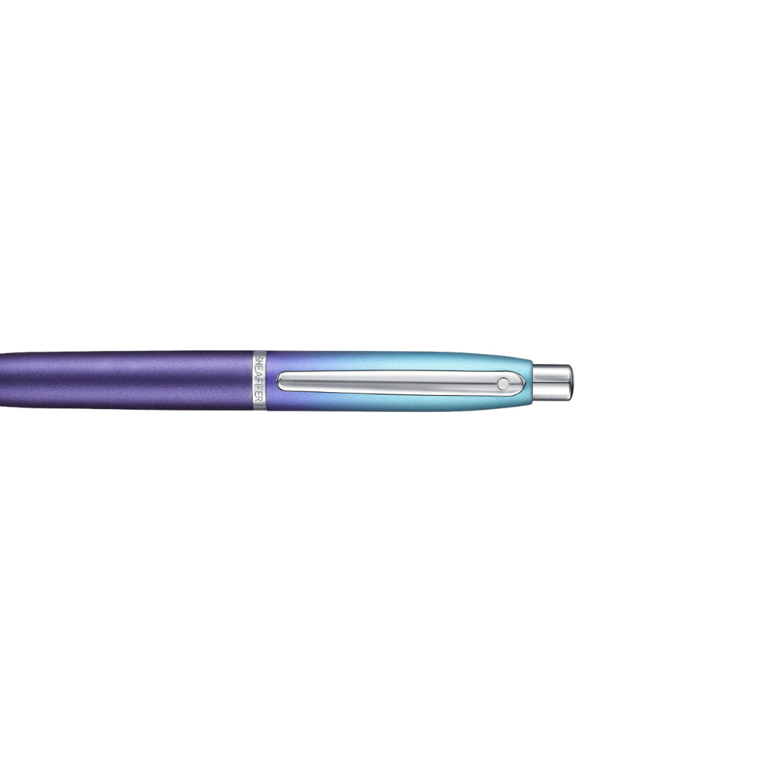 Sheaffer VFM 9430 Expressions Blue and Purple Pearlised Gradient Ballpoint Pen with Chrome-Plated Trims (WW31 Expressions)