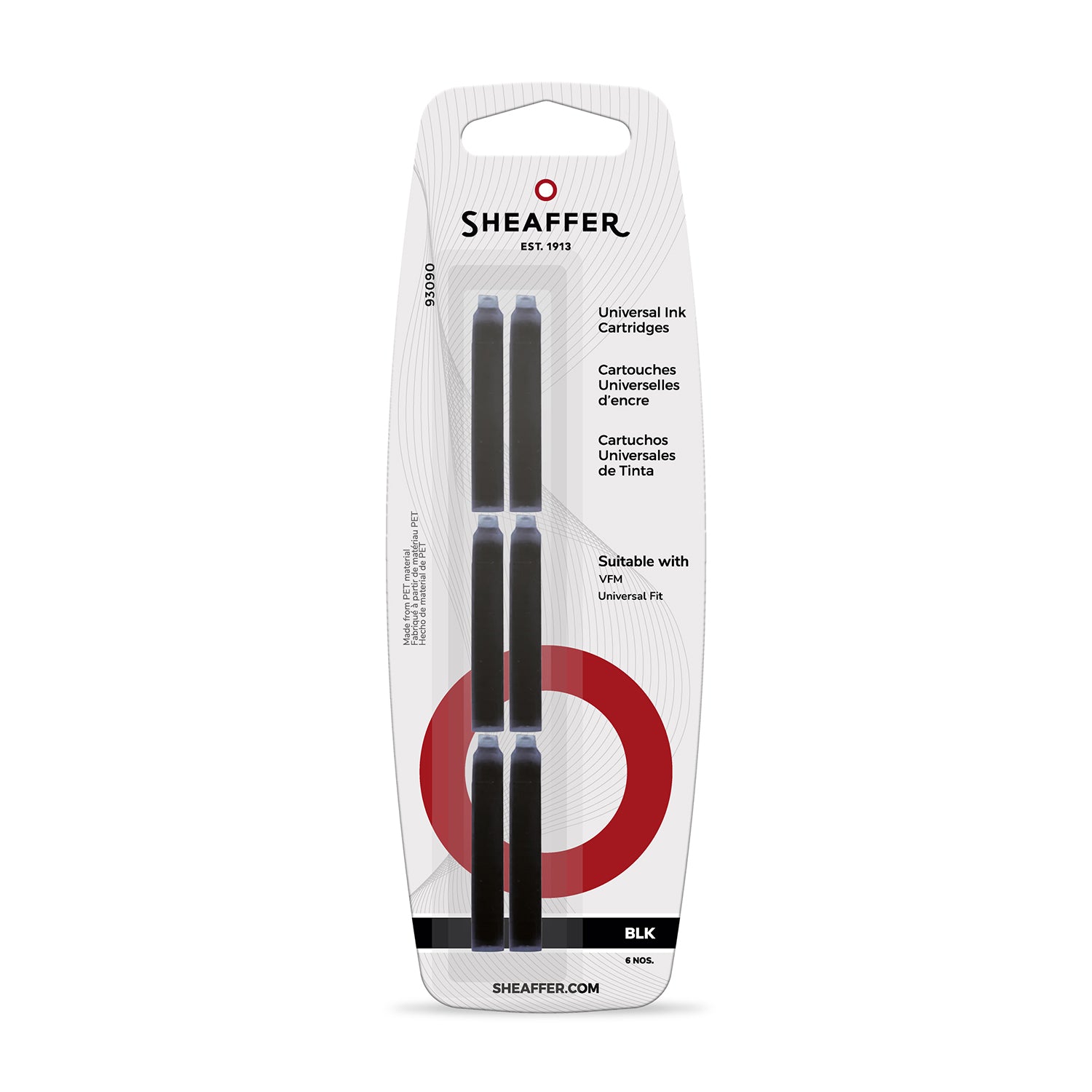 Sheaffer VFM Universal Ink Cartridges Black | Cityluxe