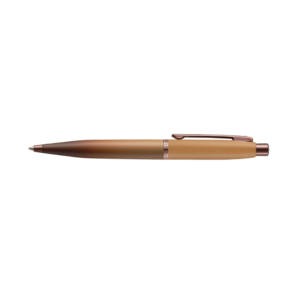 Sheaffer VFM G9428 Coffee Edition Matt Brown with Brown PVD Trims Ballpoint Pen with Coffee Pen Pouch Gift Set