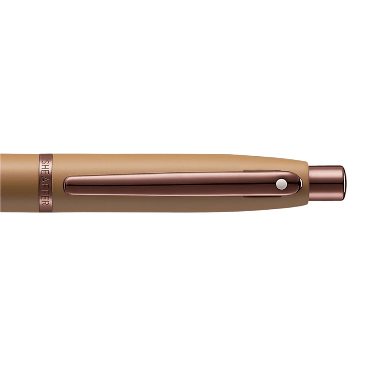 Sheaffer VFM G9428 Coffee Edition Matt Brown with Brown PVD Trims Ballpoint Pen with Coffee Pen Pouch Gift Set