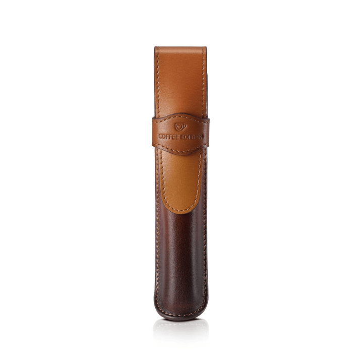Sheaffer VFM G9428 Coffee Edition Matt Brown with Brown PVD Trims Medium Fountain Pen with Coffee Pen Pouch Gift Set