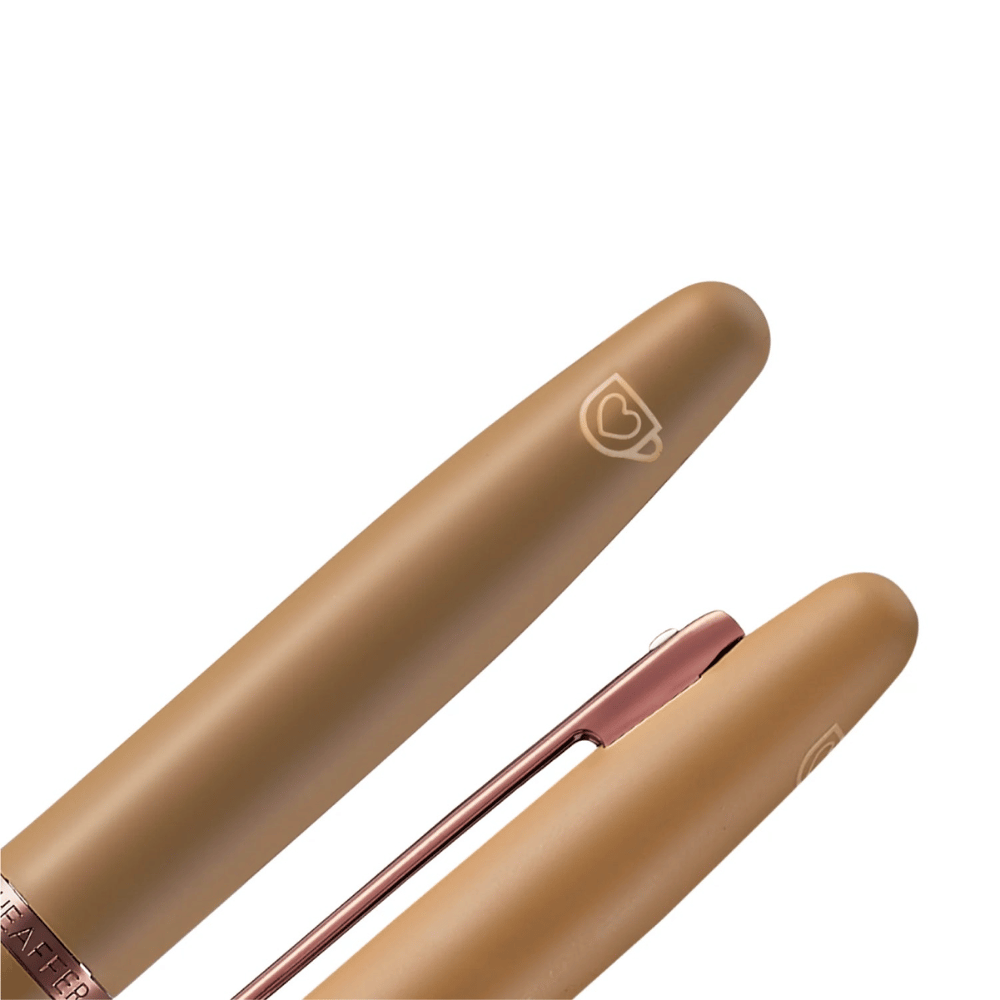 Sheaffer VFM G9428 Coffee Edition Matt Brown with Brown PVD Trims Medium Fountain Pen with Coffee Pen Pouch Gift Set