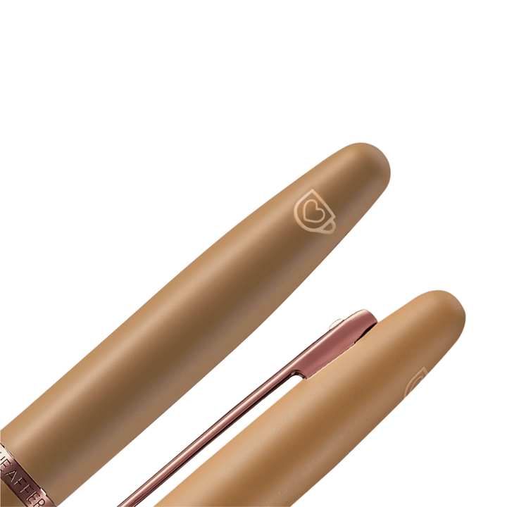 Sheaffer VFM G9428 Coffee Edition Matt Brown with Brown PVD Trims Medium Fountain Pen with Coffee Pen Pouch Gift Set