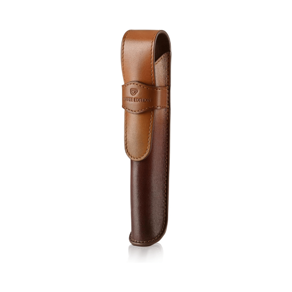 Sheaffer VFM G9428 Coffee Edition Matt Brown with Brown PVD Trims Rollerball Pen with Coffee Pen Pouch Gift Set