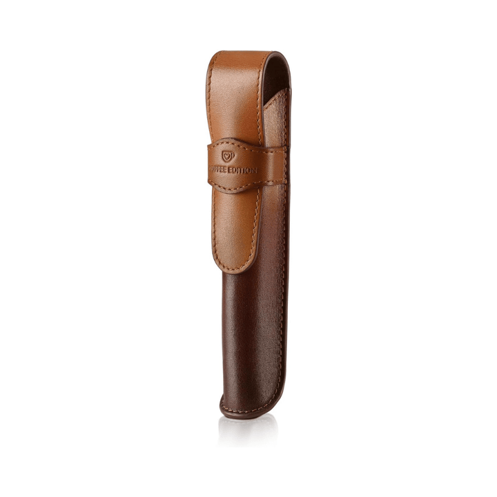 Sheaffer VFM G9428 Coffee Edition Matt Brown with Brown PVD Trims Rollerball Pen with Coffee Pen Pouch Gift Set