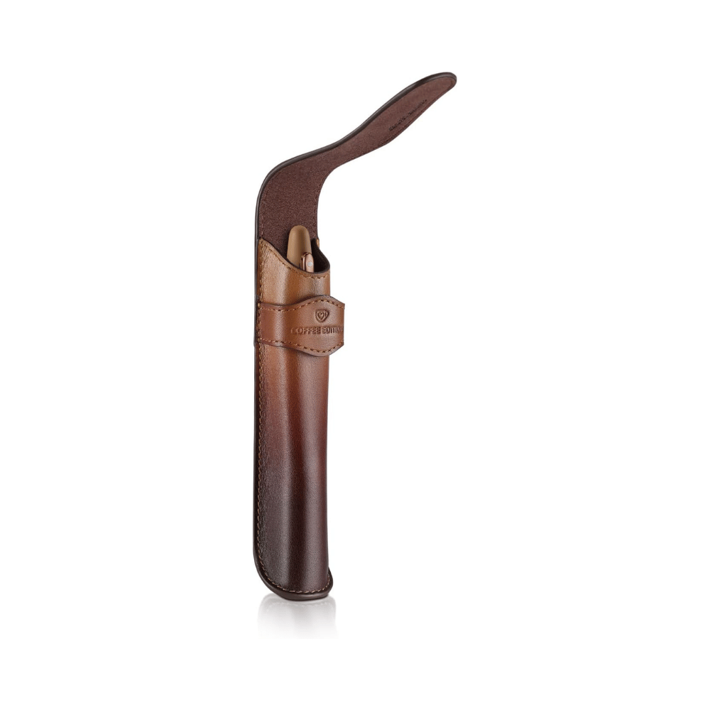 Sheaffer VFM G9428 Coffee Edition Matt Brown with Brown PVD Trims Rollerball Pen with Coffee Pen Pouch Gift Set