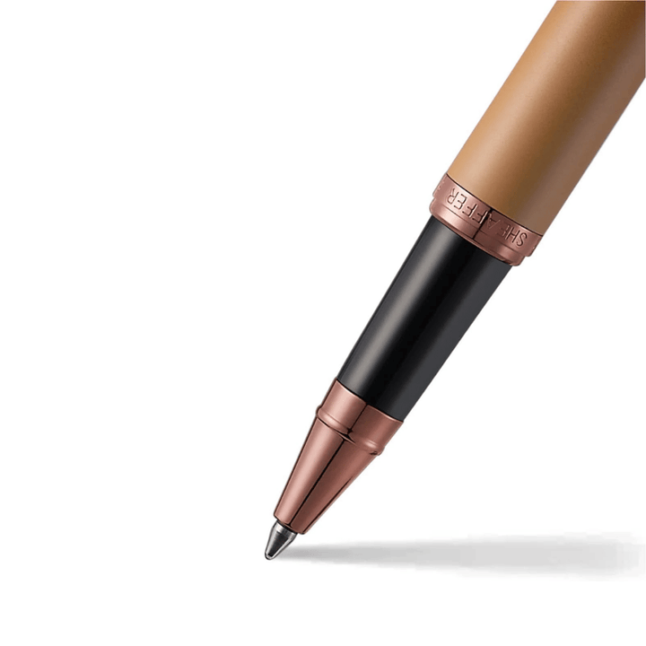 Sheaffer VFM G9428 Coffee Edition Matt Brown with Brown PVD Trims Rollerball Pen with Coffee Pen Pouch Gift Set