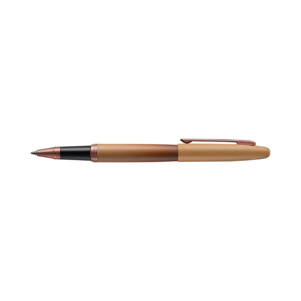 Sheaffer VFM G9428 Coffee Edition Matt Brown with Brown PVD Trims Rollerball Pen with Coffee Pen Pouch Gift Set