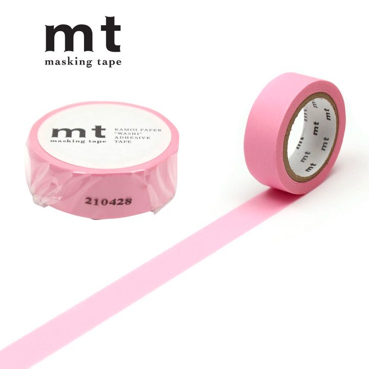 MT Basic Washi Tape Rose Pink 7m