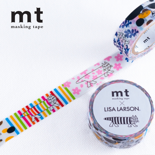 Load image into Gallery viewer, MT x Lisa Larson Washi Tape - Mikey Pattern
