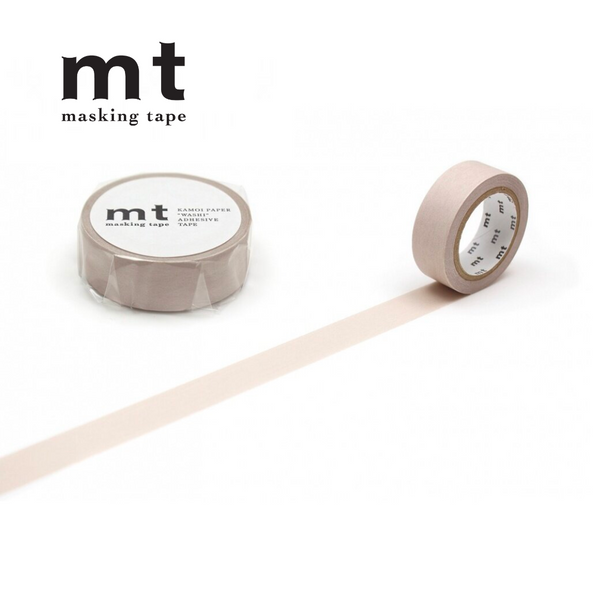 MT Masking Tape Basic Washi Tape in Pastel Cocoa 7m — MT Tape washi tape — decorative Japanese paper tape for journaling and craft, at Cityluxe Singapore