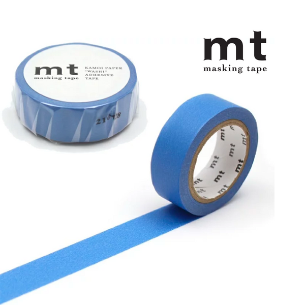 将图片加载到图库查看器，MT Masking Tape Basic Washi Tape - Blue 7m

