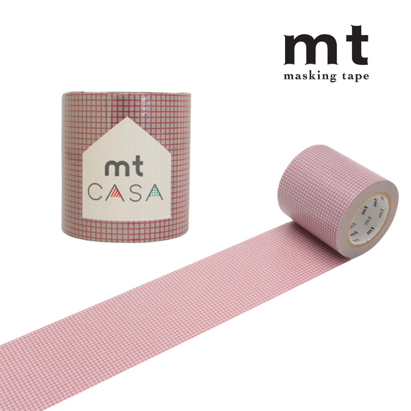 将图片加载到图库查看器，MT Casa 50mm Washi Tape -Hougan Pink On Gray
