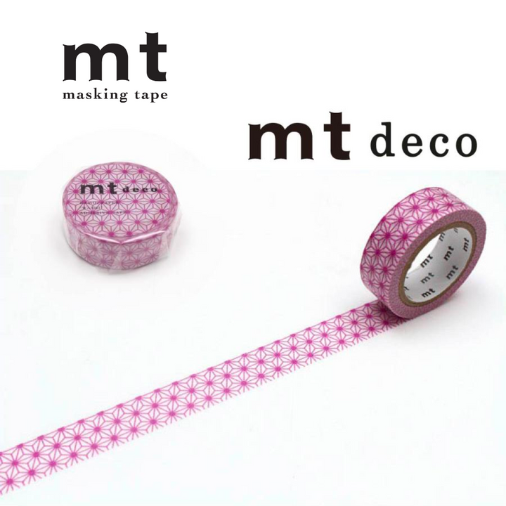 MT Deco Washi Tape - Asanoha Wakamurasaki