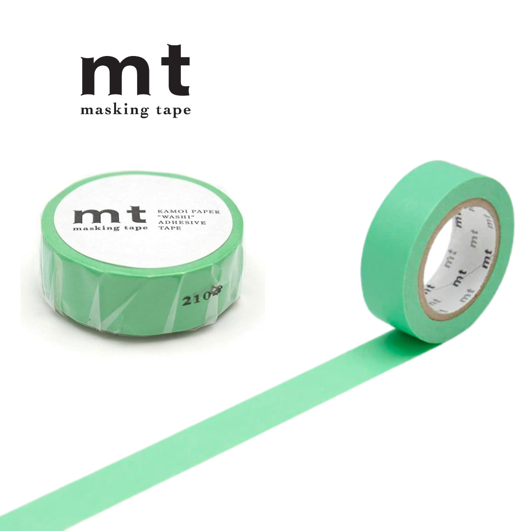 MT Basic Washi Tape in Wakamidori 7m — MT Tape washi tape — decorative Japanese paper tape for journaling and craft, at Cityluxe Singapore