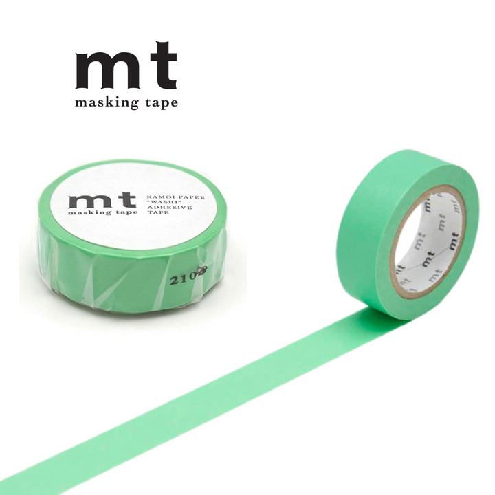 MT Basic Washi Tape in Wakamidori 7m — MT Tape washi tape — decorative Japanese paper tape for journaling and craft, at Cityluxe Singapore