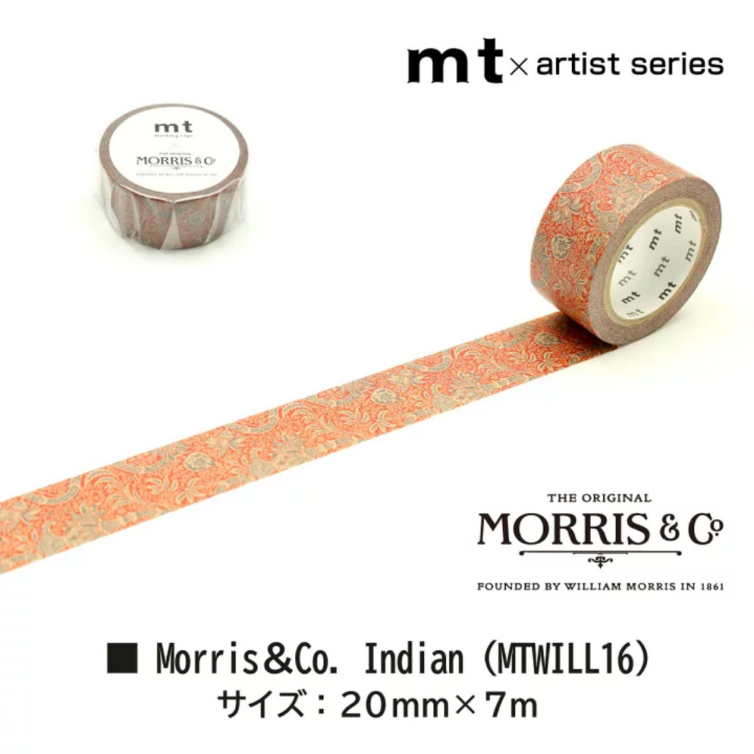 MT x William Morris Washi Tape - Indian