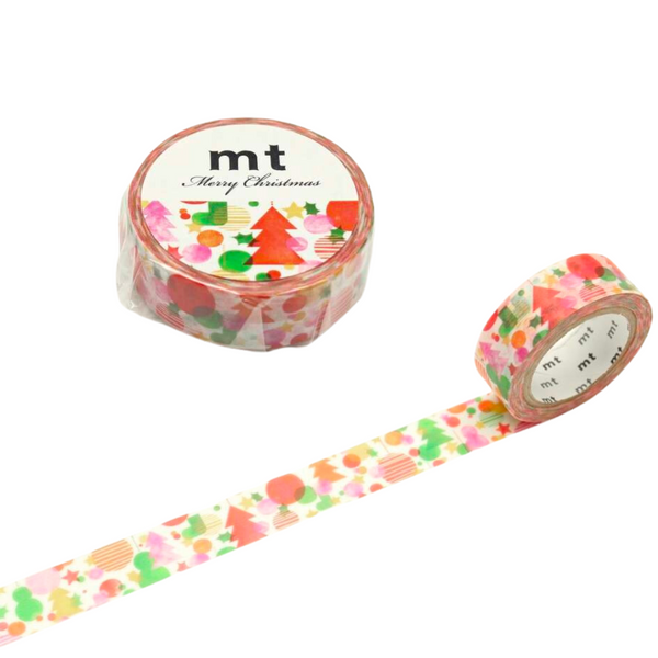 Load image into Gallery viewer, MT Christmas Washi Tape - Watercolor Christmas
