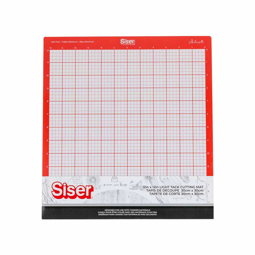Siser Light Tack Cutting Mat 12x12 inches – low-adhesive cutting mat for paper and vinyl.