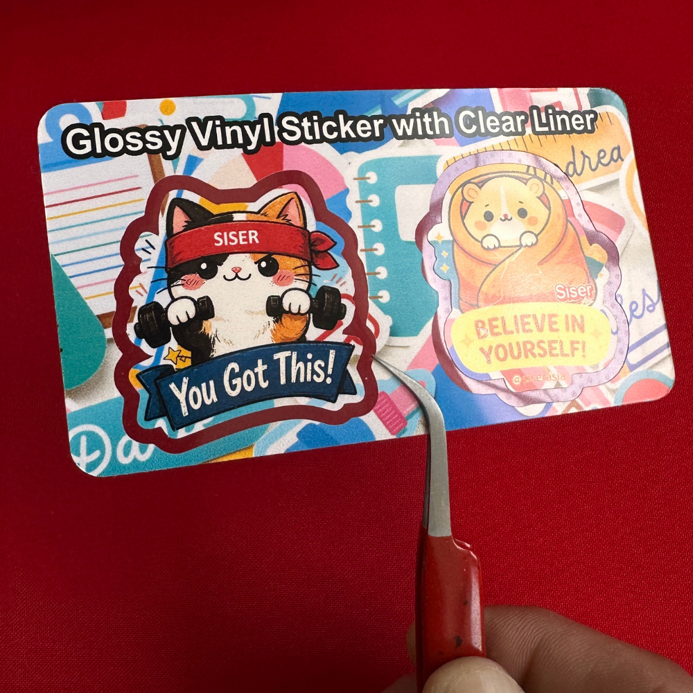 Siser Glossy Printable Vinyl Sticker Paper Clear Liner