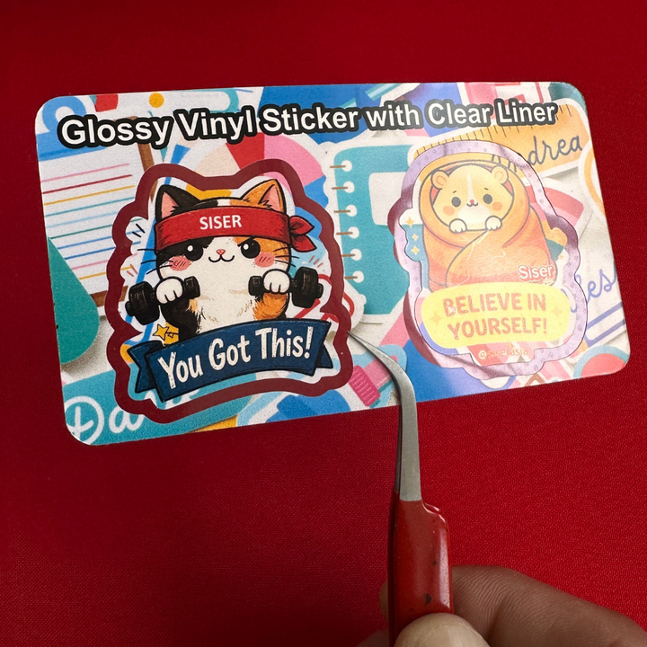 Siser Glossy Printable Vinyl Sticker Paper Clear Liner