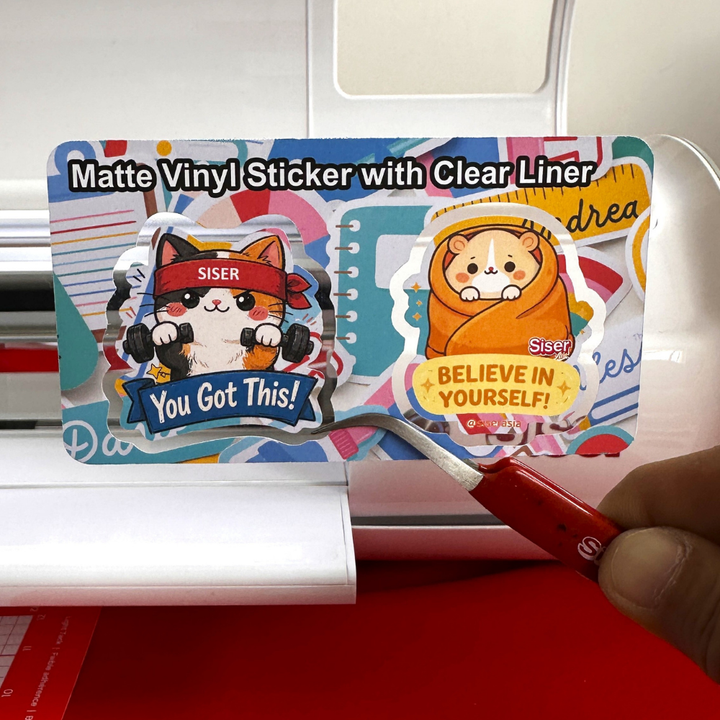 Siser Matte Printable Vinyl Sticker Paper Clear Liner