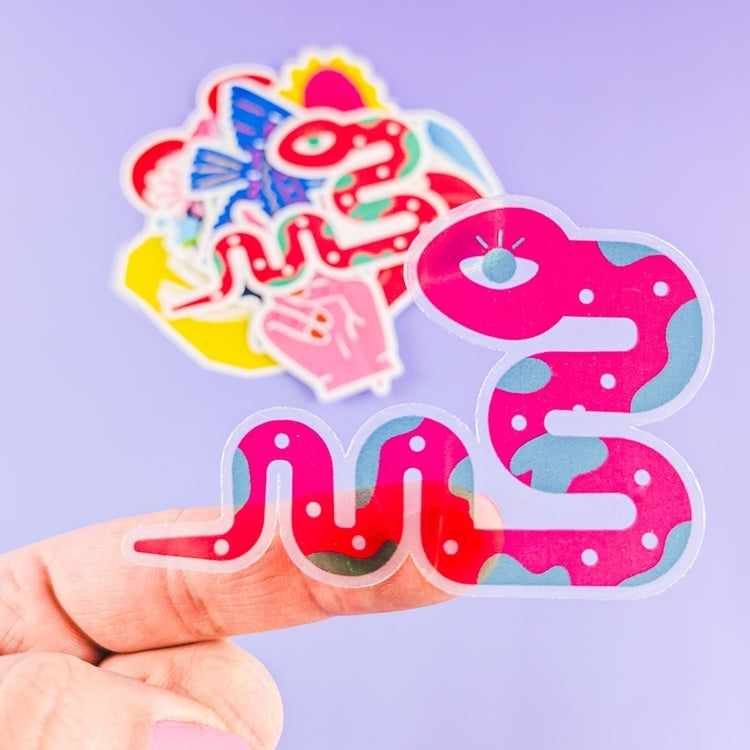 Siser Printable Vinyl Sticker Sheets Pack (10 Sheets) - Clear — with packaging