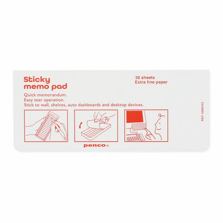 Sticky Memo Pad Weekly - Yellow