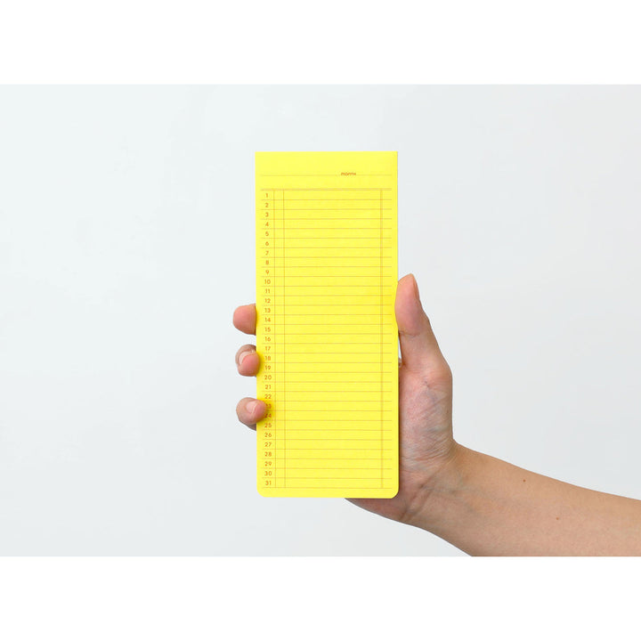 Sticky Memo Pad Weekly - Yellow – feature detail
