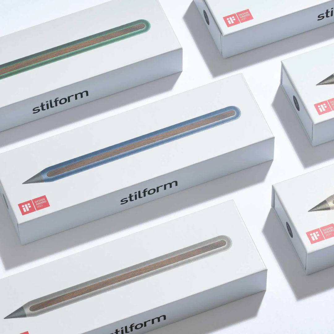Stilform AEON Pencil - Titanium Matte — with packaging
