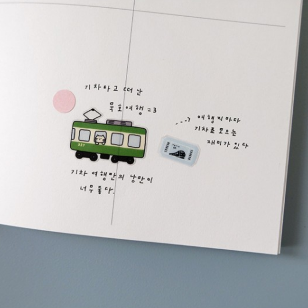 Suatelier Daily Deco Sticker - cat’s travel log