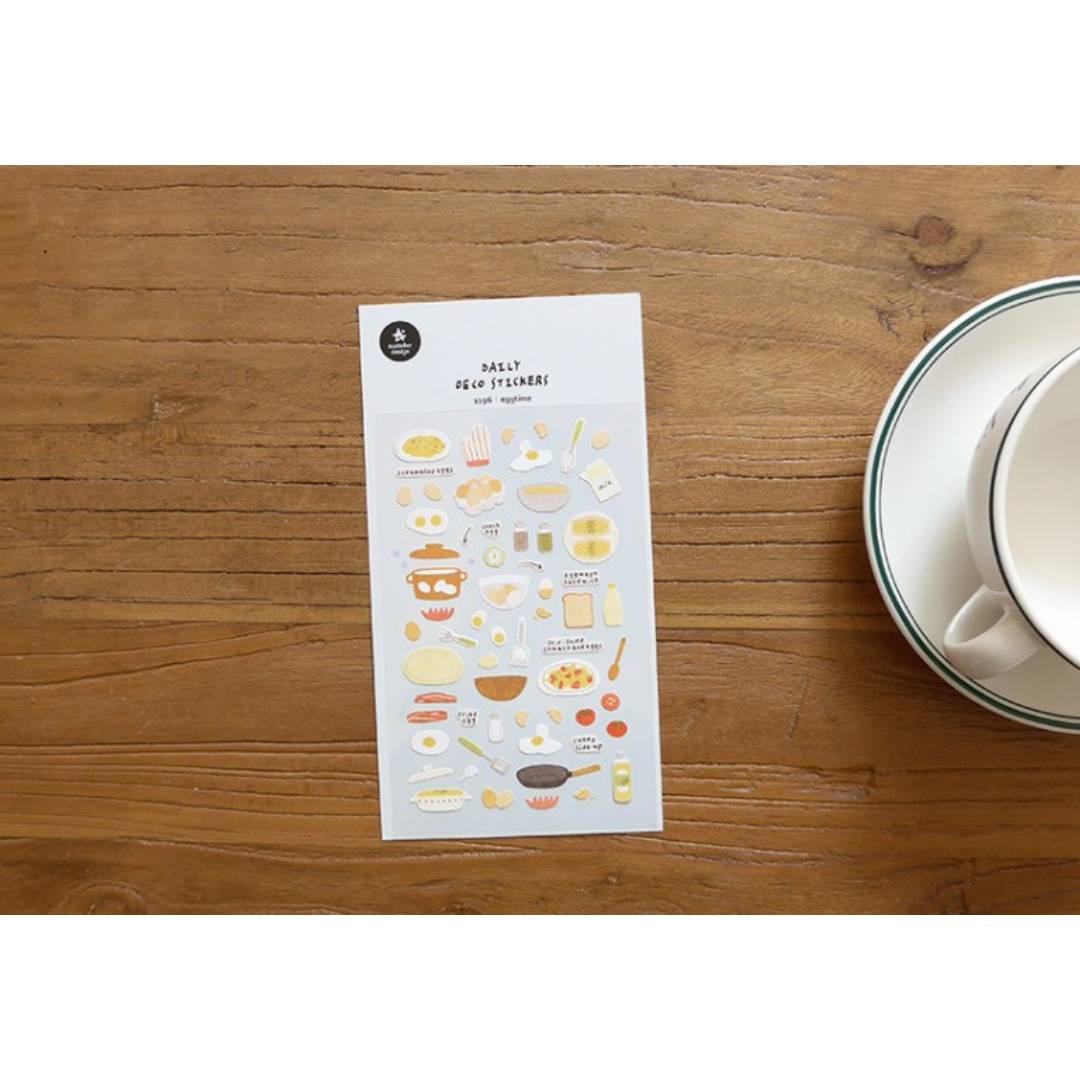 Suatelier Daily Deco Sticker - eggtime — with packaging