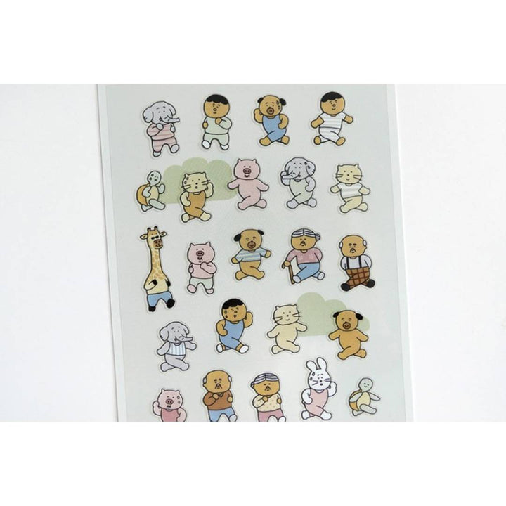 Suatelier Daily Deco Sticker - everybody run! — in use