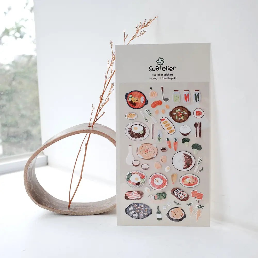 Suatelier Daily Deco Sticker Food Trip 