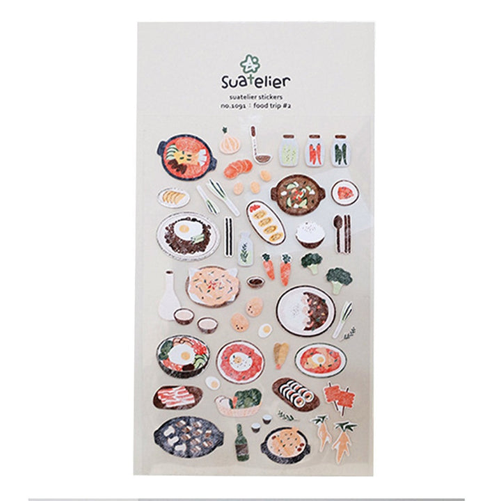 Suatelier Daily Deco Sticker Food Trip 