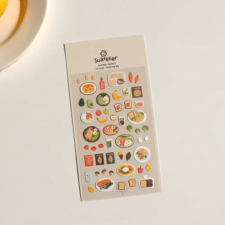 Suatelier Daily Deco Sticker Food Trip 