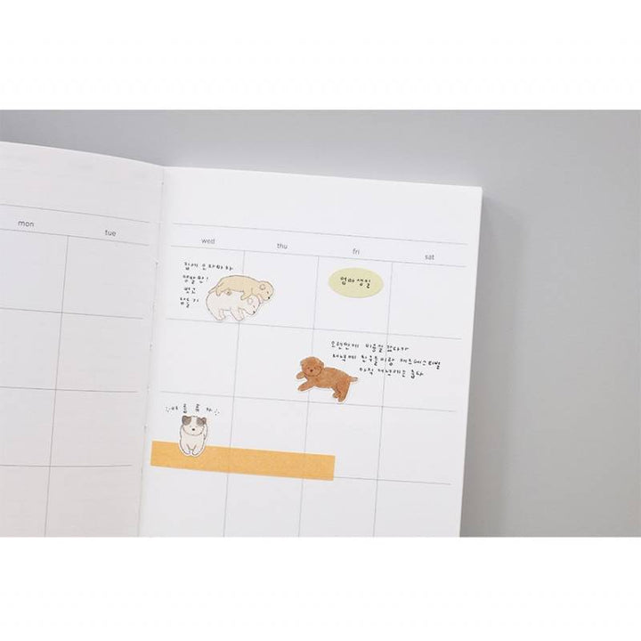 Suatelier Daily Deco Sticker - furry friends — with packaging